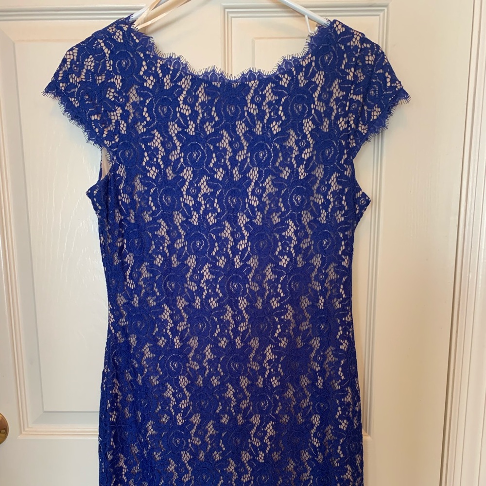 Eliza J Royal Blue Lace Dress